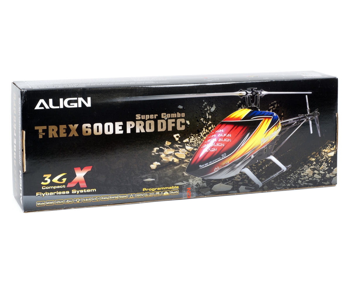 Align T REX 600E PRO DFC Super Combo Helicopter Kit W Motor ESC 4