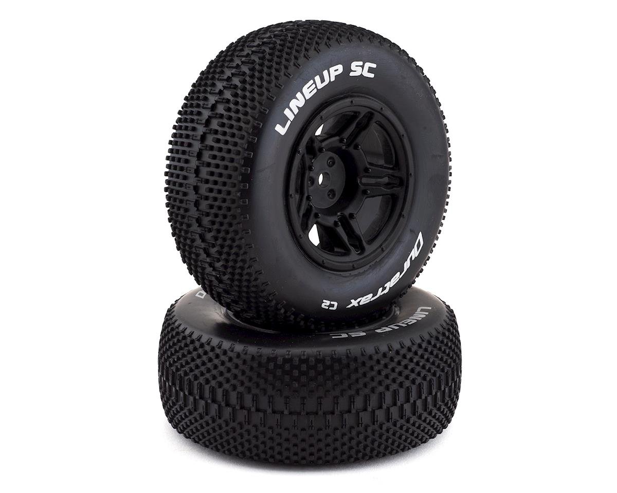 DuraTrax 12mm Hex Lineup Pre Mounted SC Short Course Tire Black 2