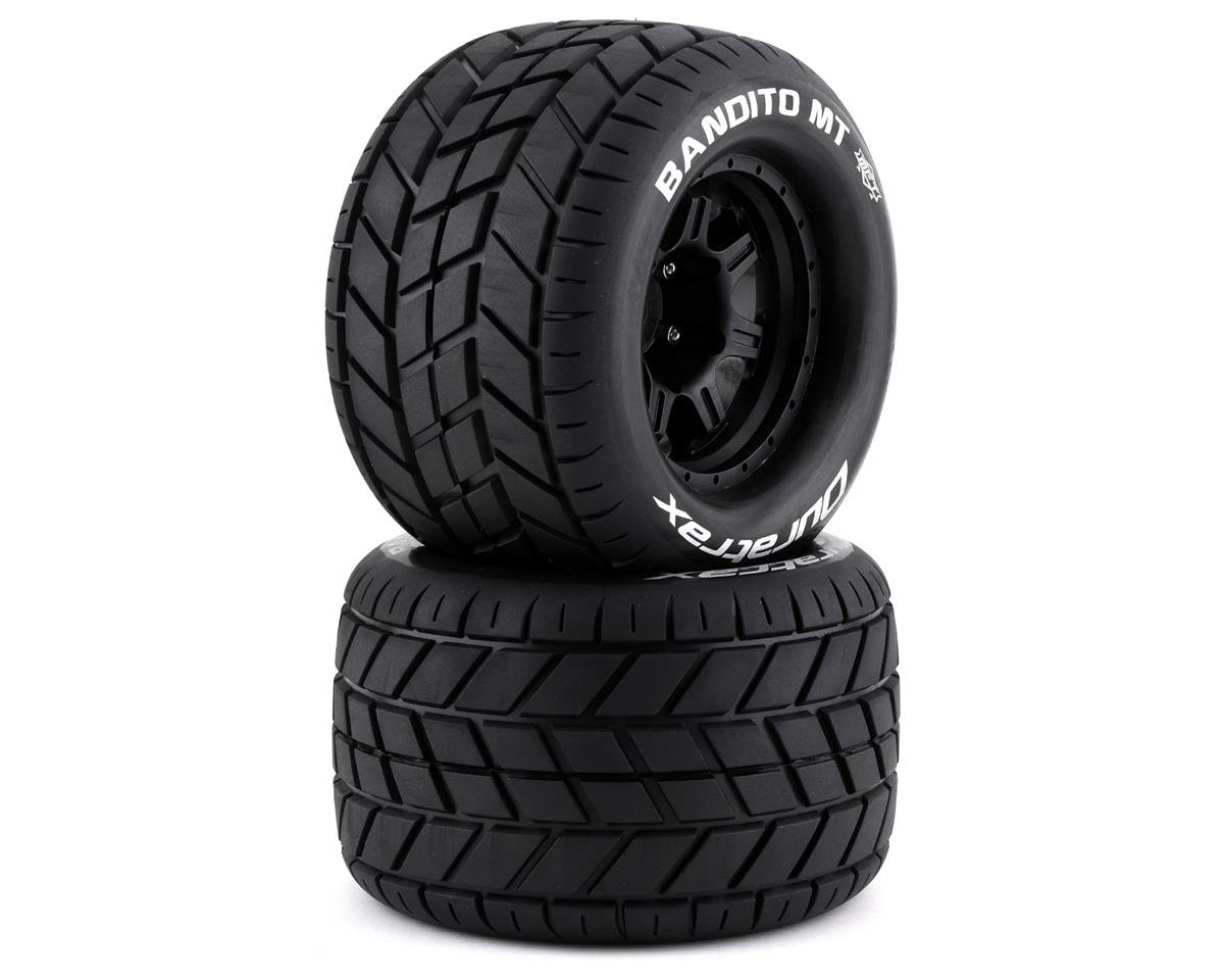 DuraTrax Bandito MT Belted 3 8 Pre Mounted Truck Tires Black 2