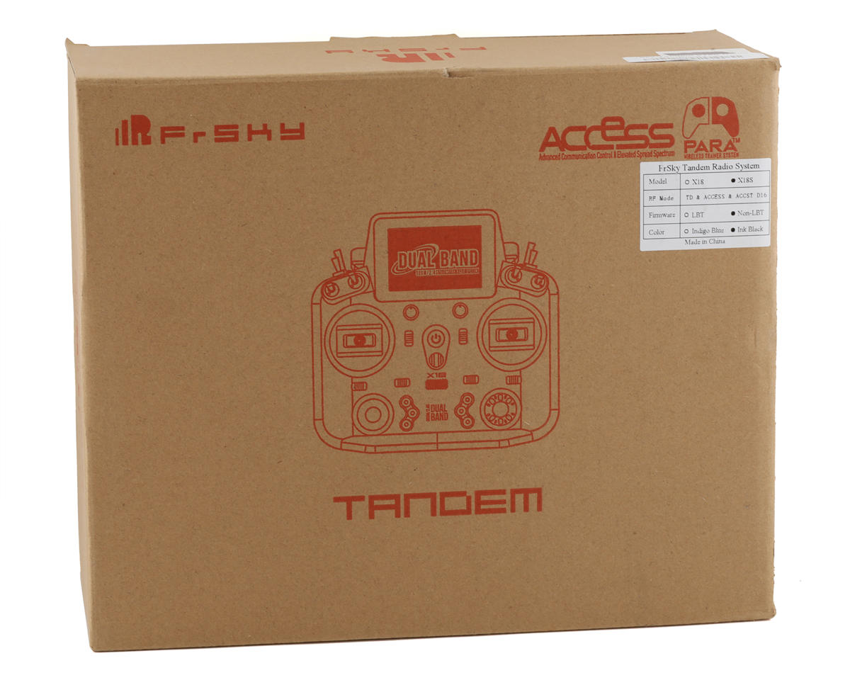 FrSky Tandem X18S Radio 900MHz 2 4GHz Dual Band Transmitter Black