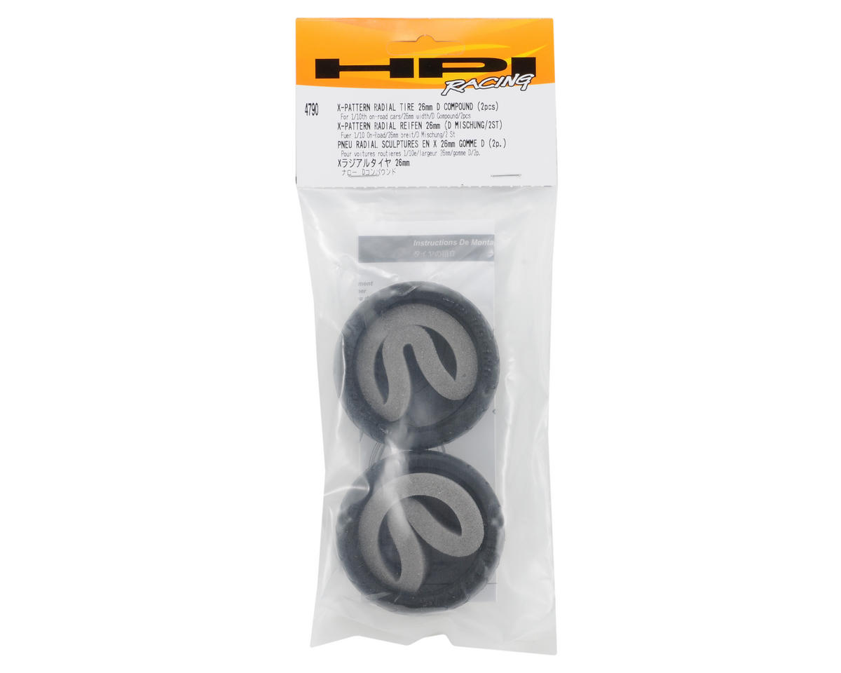 Hpi Mm X Pattern Radial Tire D Compound Hpi Amain Hobbies