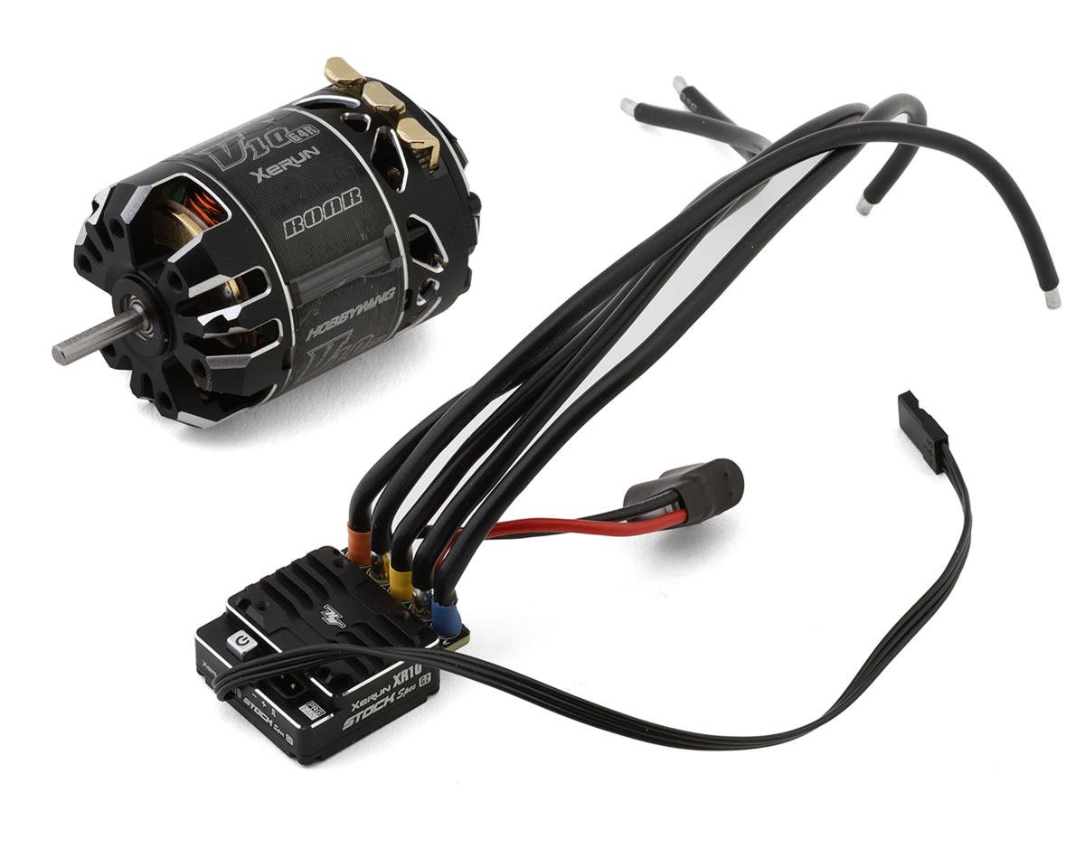 Hobbywing XR10 Stock Spec G2 Sensored Brushless ESC V10 G4R Motor Combo