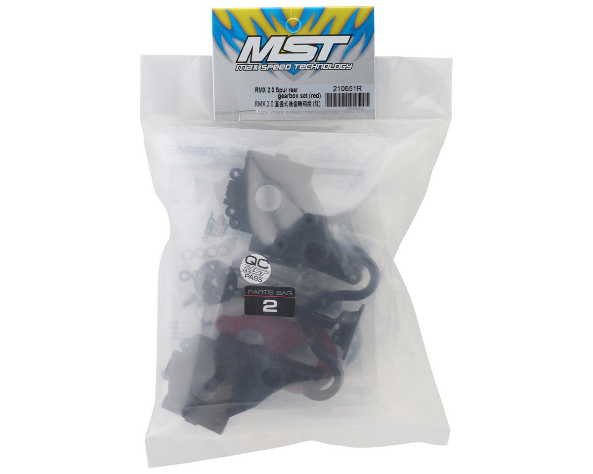 MST RMX 2 0 S Ball Differential Transmission Gearbox Set Red MXS