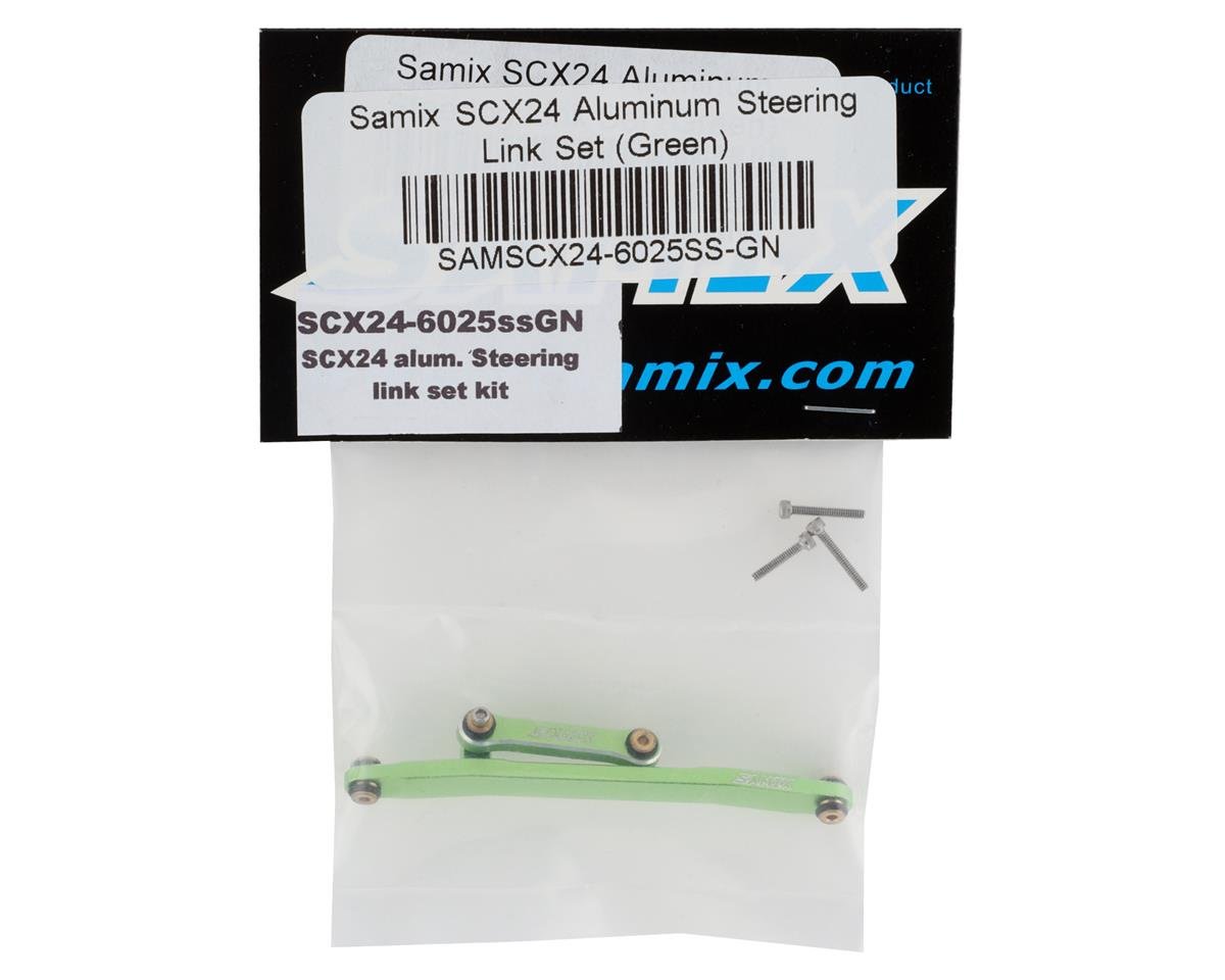 Samix Scx Aluminum Steering Link Set Green Samscx Ss Gn