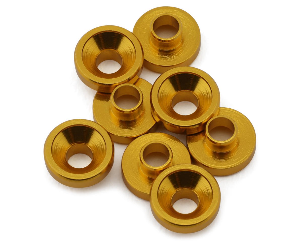 Reefs Rc Aluminum Countersunk Servo Washers Gold Sehreefs