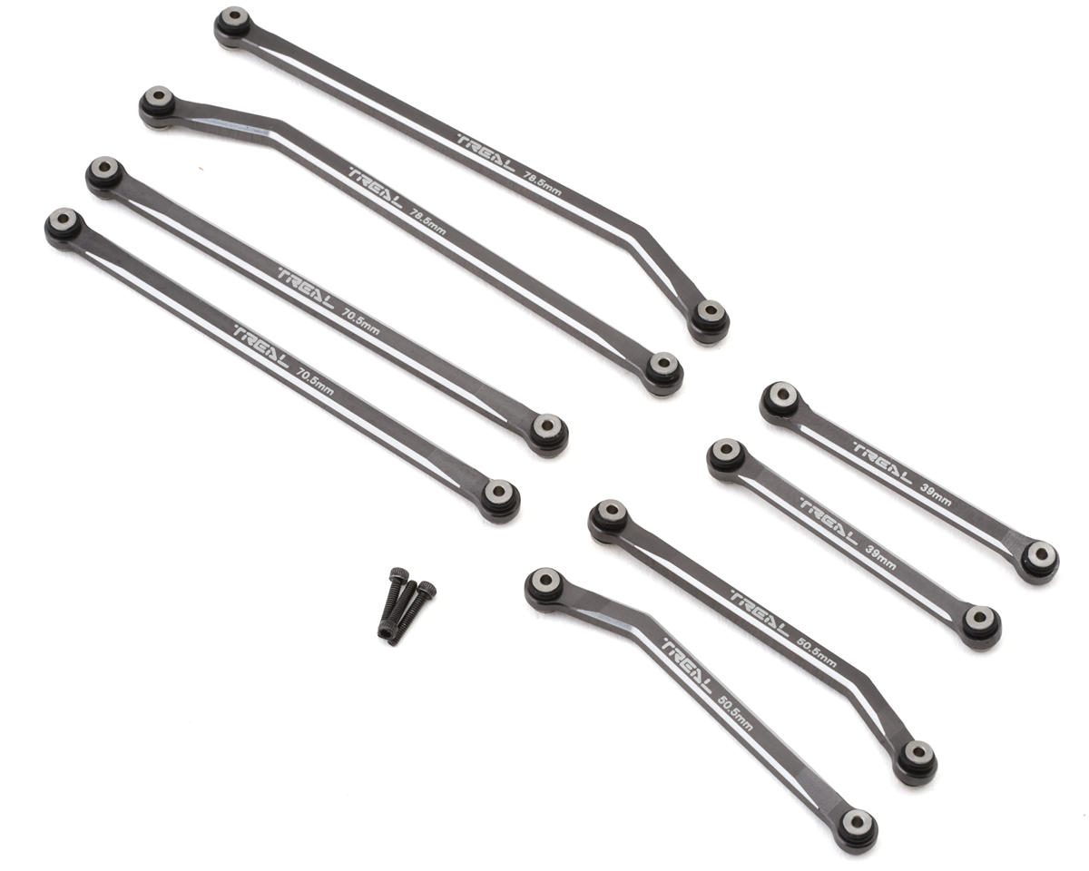 Treal Hobby Axial Scx Aluminum High Clearance Link Set Black