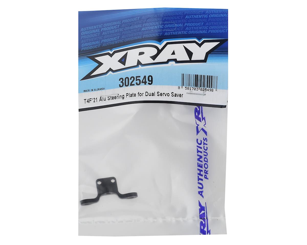 Xray T F Aluminum Dual Servo Saver Steering Plate Xra