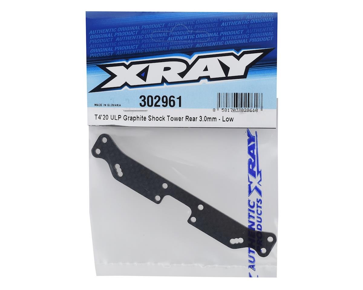 XRAY T4 2020 ULP 3 0mm Graphite Rear Shock Tower Rear Low XRA302961