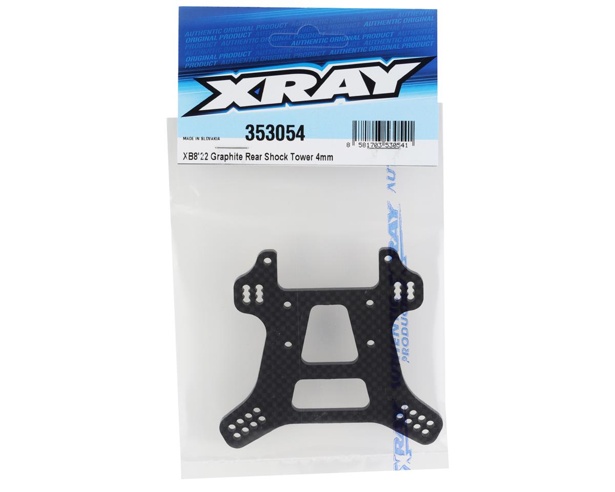 XRAY XB8 4mm Graphite Rear Shock Tower XRA353054 AMain Hobbies