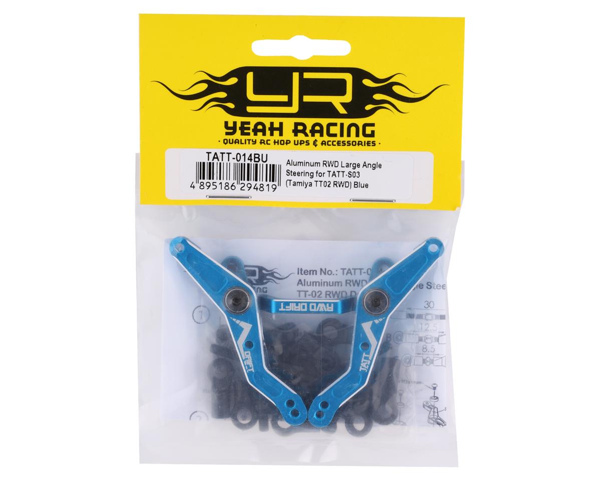 Yeah Racing Tamiya Tt Rwd Aluminum Steering Rack Blue Yea Tatt