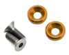 Image 1 for 175RC 3x8mm Titanium Flat Head Motor Screws w/Aluminum Washers (Gold) (2)