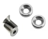 Image 1 for 175RC 3x8mm Titanium Flat Head Motor Screws w/Aluminum Washers (Silver) (2)