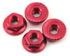 Image 1 for 175RC Aluminum 4mm Serrated Wheel Nuts (Red)