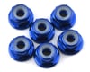 Image 1 for 175RC Lightweight Aluminum M3 Flanged Lock Nuts (Blue) (6)
