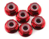 Image 1 for 175RC Lightweight Aluminum M3 Flanged Lock Nuts (Red) (6)