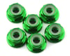Image 1 for 175RC Lightweight Aluminum M3 Flanged Lock Nuts (Green) (6)