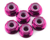 Image 1 for 175RC Lightweight Aluminum M3 Flanged Lock Nuts (Pink) (6)