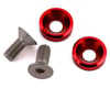 Image 1 for 175RC Mini T/B High Load Motor Screws (Red) (2)