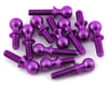 175RC Associated B6.2/T6.2/SC6.2/DR10 Titanium Ball Stud Kit (Purple) (12)