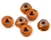 Image 1 for 175RC Traxxas Slash 4x4 Aluminum Serrated Wheel Nuts (Orange) (6)