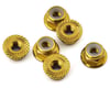 Image 1 for 175RC Aluminum Serrated Wheel Nuts for Traxxas Slash 4x4 (Gold) (6)