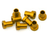 Image 1 for 175RC Team Associated RC10B7 Caster Hat Spacer Bushings (Gold) (8)