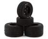 Image 1 for 1RC Racing Pre-Mounted 1/18 Midget Hoosier Tires (Black) (4) (F/R) (Standard)