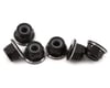 Image 1 for 1UP Racing 4mm Aluminum Flanged Locknuts (Black/Silver) (6)