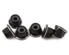 Image 1 for 1UP Racing 3mm Aluminum Flanged Locknuts (Black/Silver) (6)
