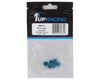 Image 2 for 1UP Racing 3mm Aluminum Flanged Locknuts (Blue) (6)