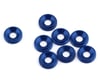 Image 1 for 1UP Racing 3mm LowPro Countersunk Washers (Dark Blue) (8)