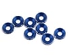 Image 1 for 1UP Racing 3mm LowPro Countersunk Washers (Dark Blue Shine) (8)