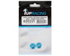 Image 2 for 1UP Racing 3mm LowPro Wing Washers (Bright Blue Shine) (2)