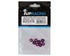 Image 2 for 1UP Racing 3mm LowPro Countersunk Washers (Purple Shine) (8)