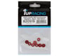 Image 2 for 1UP Racing 3mm LowPro Countersunk Washers (Red Shine) (8)
