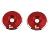 Image 1 for 1UP Racing 3mm LowPro Wing Washers (Red Shine) (2)