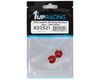 Image 2 for 1UP Racing 3mm LowPro Wing Washers (Red Shine) (2)