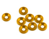 Image 1 for 1UP Racing 3mm LowPro Countersunk Washers (Gold) (8)