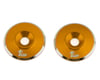 Image 1 for 1UP Racing 3mm LowPro Wing Washers (Gold Shine) (2)