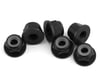 Image 1 for 1UP Racing 3mm Aluminum Flanged Locknuts (Black) (6)