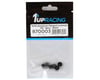 Image 2 for 1UP Racing 3mm Aluminum Flanged Locknuts (Black) (6)