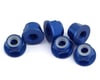 Image 1 for 1UP Racing 3mm Aluminum Flanged Locknuts (Dark Blue) (6)