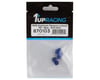 Image 2 for 1UP Racing 3mm Aluminum Flanged Locknuts (Dark Blue) (6)
