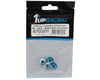 Image 2 for 1UP Racing 4mm "Lockdown" Serrated Aluminum Wheel Nuts (Bright Blue) (4)