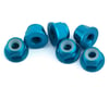 Image 1 for 1UP Racing 3mm Aluminum Flanged Locknuts (Bright Blue) (6)