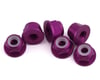 Image 1 for 1UP Racing 3mm Aluminum Flanged Locknuts (Purple) (6)