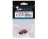 Image 2 for 1UP Racing 3mm Aluminum Flanged Locknuts (Purple) (6)