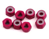 Image 1 for 1UP Racing 3mm Aluminum Locknuts (Hot Pink) (8)