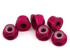 Image 1 for 1UP Racing 3mm Aluminum Flanged Locknuts (Hot Pink) (6)