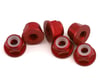Image 1 for 1UP Racing 3mm Aluminum Flanged Locknuts (Red) (6)
